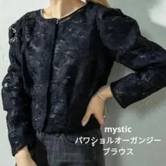 mystic 総レース シアーブラウス カーディガン ブラック 結婚式のサムネイル