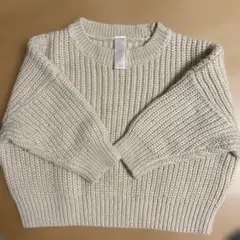 ニット　80センチ　ベージュ　西松屋　男の子　女の子　トップス