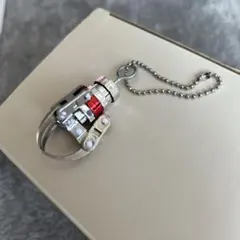 クレーンゲーム アーム型 キーホルダー 赤