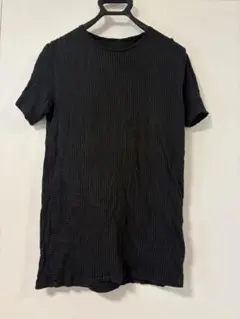 ブラック ストライプ 半袖Tシャツ