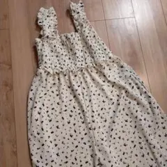 シボシャーリングフリルオールインワン