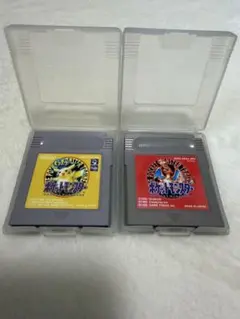 ポケモン 赤 ピカチュウ ゲームボーイ GB 2本セット ケース付き