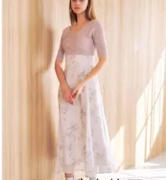 MERCURYDUO バックレースアップニットドッキングワンピース