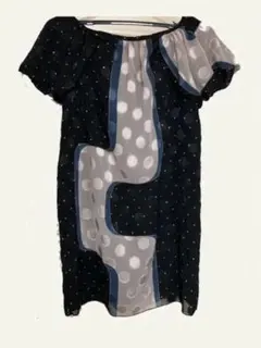 膝上丈　水玉　ミニワンピース