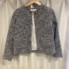 URBAN RESEARCH ノーカラージャケット ツイード　フリーサイズのサムネイル