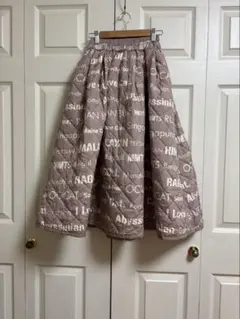 mmts キルティング ロゴスカート beams コラボ しょこたん　マミタス