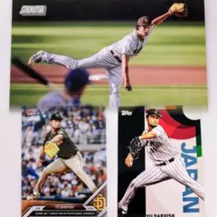 ダルビッシュ有 記念カード3枚セット 200勝 & WBC & Topps