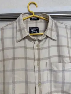 Burberrys ベージュ系チェックネルシャツ USA製 古着
