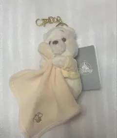 ディズニー プーさん ぬいぐるみキーチェーン ハニーミルクラテカラー タグ付き