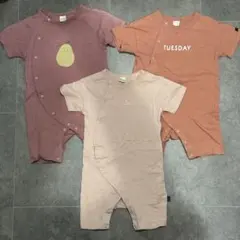 バースディ　tete a tete　半袖ロンパース　サイズ80