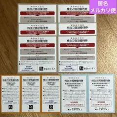 東急ホテルズ宿泊優待券&ご飲食優待券／東急百貨店10%割引券