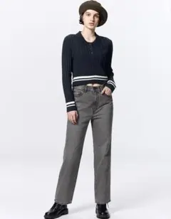 ハイライズストレートジーンズ