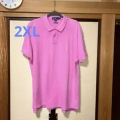 ポロ・ラルフ・ローレン ピンク ポロシャツ XXL