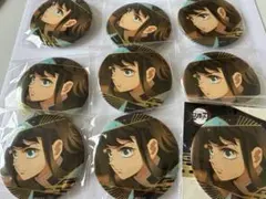 鬼滅の刃 時透無一郎 箔押し缶バッジ 無限城編 使用済8点 未開封1点