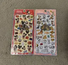 ディズニー　プチドロップステッカー　ピノキオ　ライオンキング　ミッキー　セット