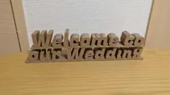木質ウェルカムボード Welcome to our Wedding