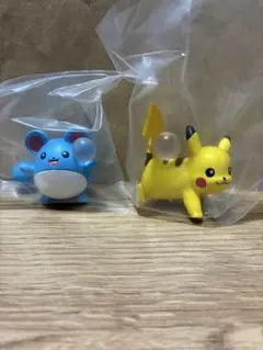 ガチャ ポケモン しゃぼんたいむマスコット ピカチュウ＆ポッチャマ
