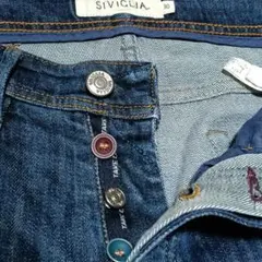 SIVIGLIA シヴィリア デニムパンツ テイクケア カラフルボタン W30 
