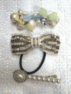 髪飾り3点セット