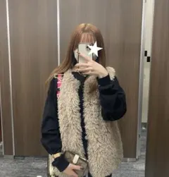 ふわふわフェイクファーベスト