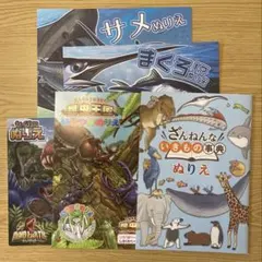 生き物のぬりえ5冊セット