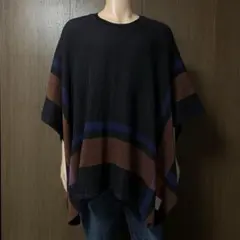 【古着】EFFECTEN ニットポンチョのサムネイル