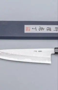 値下げ』黒崎優 水雲 文化包丁 ダマスカス170mm 黒檀＆クリアレジン柄