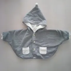 COMME CA ISM フード付きポンチョ