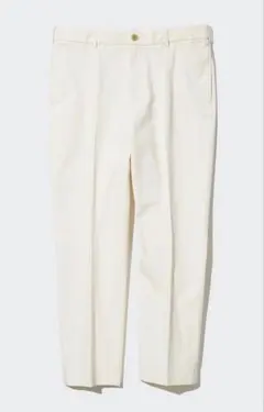 UNIQLO ユニクロ スマートアンクルパンツ/コットン オフホワイト XL