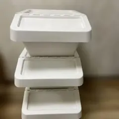 SORTERA ソルテーラ 分別ゴミ箱ふた付、ホワイト、37Ｌ 3個セット