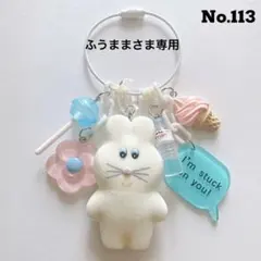 ふうままさま専用 じゃらじゃらキーホルダー【No.113】