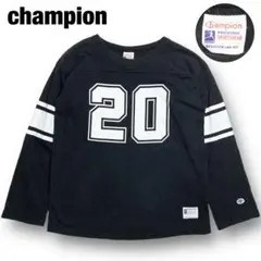 チャンピオン フットボールTシャツ ランタグ ナンバリング ロンT 七分袖