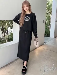 Rady マキシスカートセットアップ ブラック