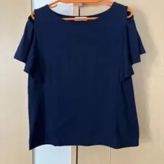 earth music ＆ecology フリル袖2WAY Tシャツ