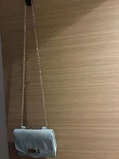 GU】デニム チェーンミニショルダーバッグ ポシェット シルバー金具のサムネイル