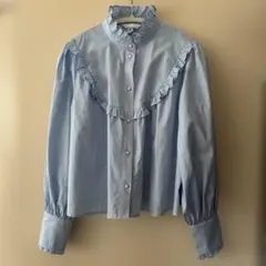 H&M 프릴 블라우스
