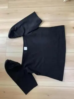 1 / 8 H&M スクエアネック　ブラックトップス　Mサイズ
