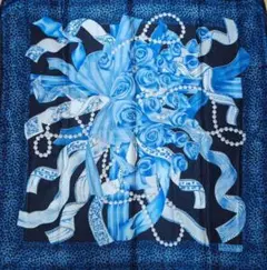 LANVIN　シルク花柄スカーフ★