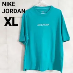 NIKEナイキJORDANエアジョーダンロゴ刺繍TシャツXL　ティファニーブルー