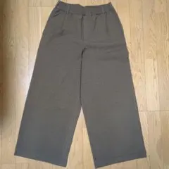 ブラウン ワイドパンツ