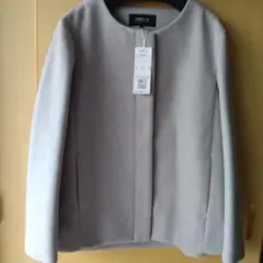 【新品】COMME CA ISM ノーカラージャケット 11号 定価22000円