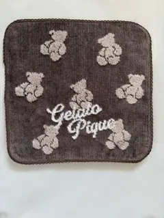 Gelato Pique ベア柄 ハンドタオル