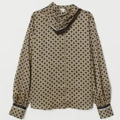 エイチアンドエム　H&M リチャードアラン　コラボ　スカーフ付き長袖ブラウス
