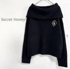 シークレットハニー ブラック ニット セーター うさぎ