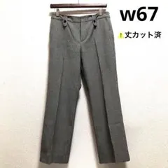 レディースパンツ　スラックス　　　　　　　　 千鳥格子柄　ビジネスパンツ