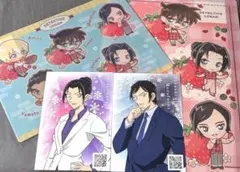 名探偵コナン　クリアファイル・下敷き各１点　ポストカード２点　セット