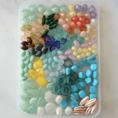②アクリルビーズ まとめ売り 在庫整理 匿名配送 おすそ分け