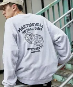 ☆【新品】DISCUS ATHLETICダイナーデザインプリントトレーナー　XL