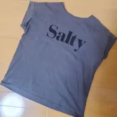 COCA　Salty プリント グレー 半袖Tシャツ