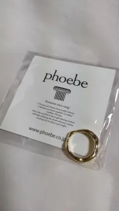 phoebe ゴールドカラー ウェーブリング